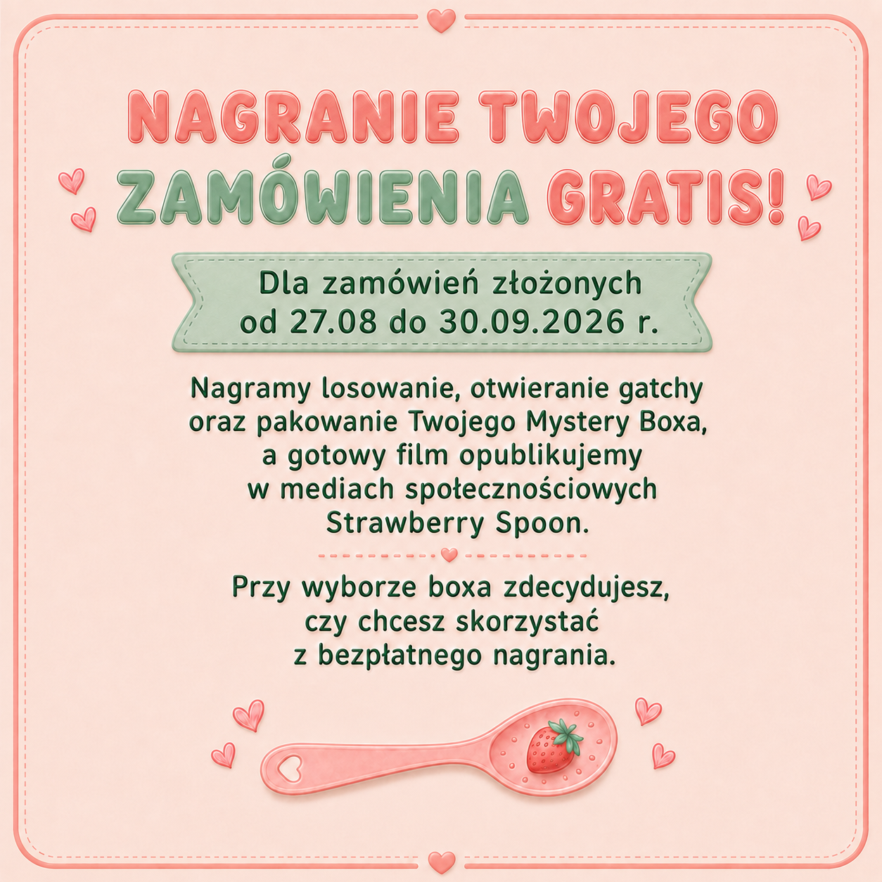 Strawberry Spoon Mystery Box dla dziewczynki